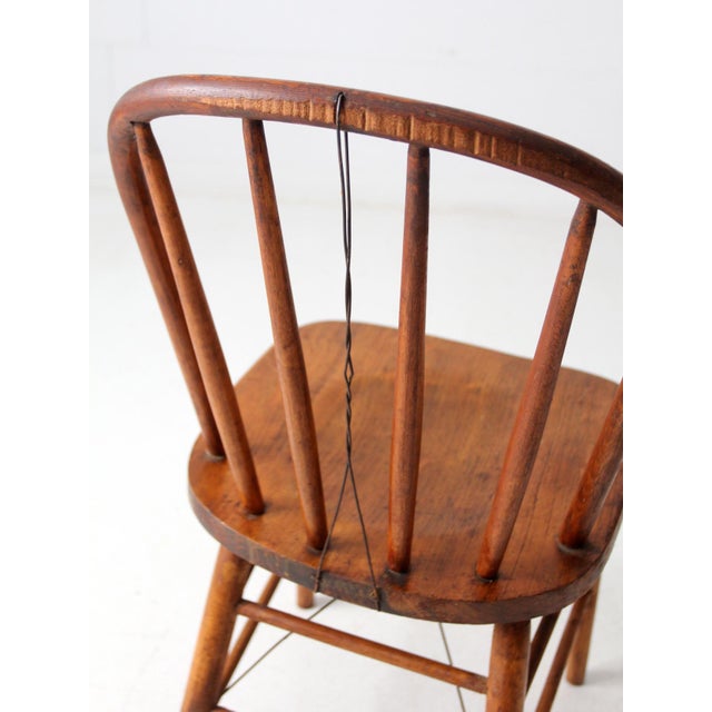 Antique Heywood Wakefield Windsor Chair For Sale - Image 4 of 13