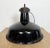Industrial Black Enamel Factory Lamp with Cast Iron Top from Elektrosvit, 1950s For Sale - Image 12 of 18