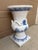 Late 19th Century Monumental Blue & White Majolica Grecian Urn With Jupiter Ammon Motifs For Sale - Image 5 of 17