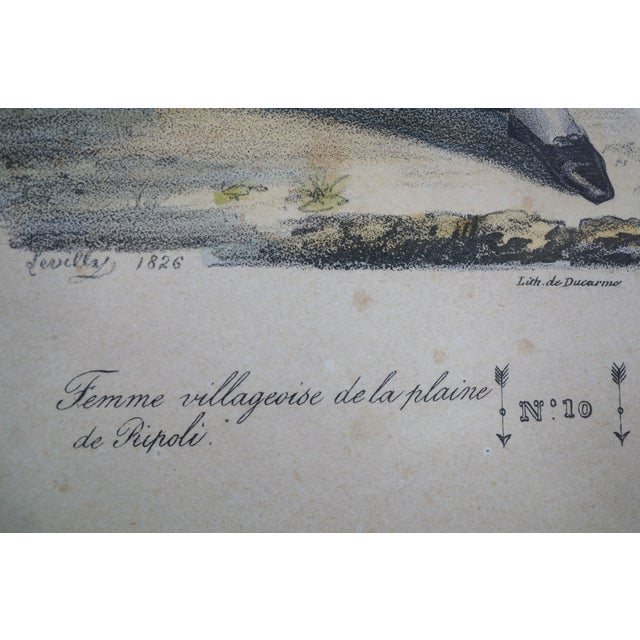 Sculpture Materials Antique French 1820s Collection of Tuscan Fashion Costume Engravings 26" For Sale - Image 7 of 18