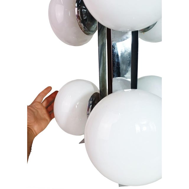 Sputnik Ceiling Lamp, 1960s, in Good conditions. Designed 1960 to 1969 Up to 250V (Europe/UK Standard).The wiring of this...