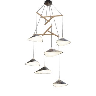 Emily V6 Oxid Group Hanging Lamp by Daniel Becker For Sale