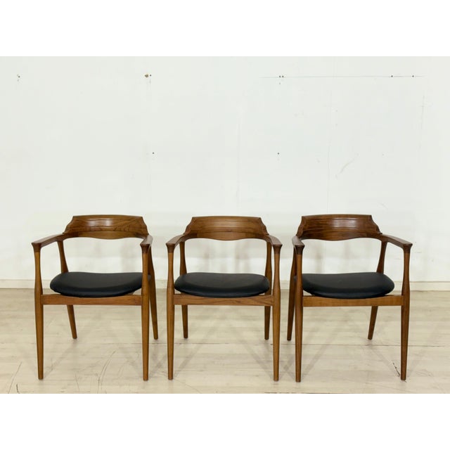 Danish Style Dining Chairs, Set of 3 For Sale - Image 13 of 13