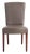 Clay-colored leather and a cherry mahogany finish on the legs give the side chair a masculine edge that's softened just...