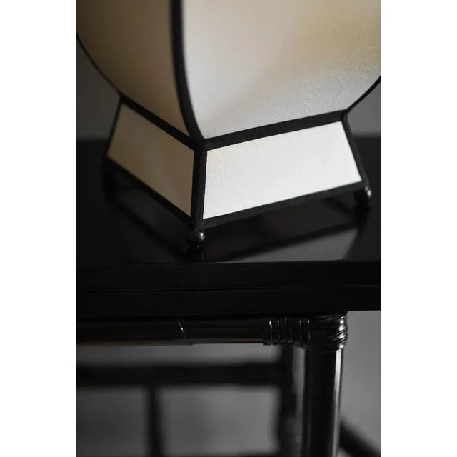 Large Cotton Pagoda Lamp For Sale - Image 10 of 11