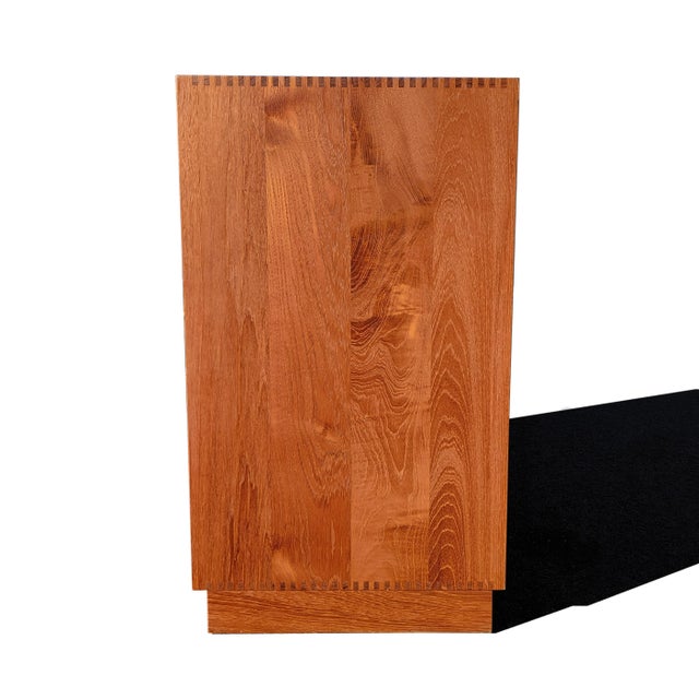 1960s Pair of Mid Century Danish Modern Tambour Doors Cabinets by Peter Hvidt & Orla Mølgaard Nielsen. For Sale - Image 10 of 13