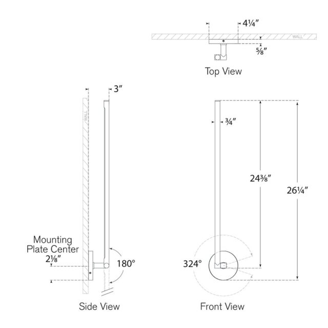Cona Large Sconce in Bronze Designer: Kelly Wearstler Finish: Bronze Height: 26.25" Width: 4.25" - 26.25" Extension: 3" -...