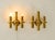 Three-Arm Brass Wall Lamps, 1960s, Set of 2 For Sale - Image 9 of 18