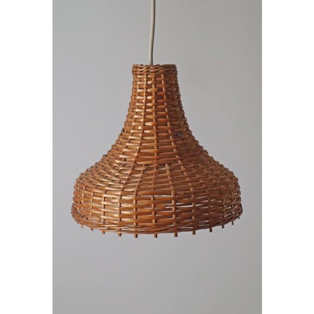 Mid-Century Modern Pendant Lights in Rattan, Germany, 1960s, Set of 3 For Sale - Image 14 of 18