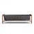 Jack Cartwright for Founders Mid Century Rosewood Leather Sling Sofa For Sale In Chicago - Image 6 of 10