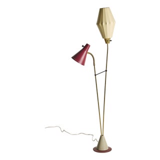 Mid-Century Modern Floor Lamp by Hans Bergström for Ateljé Lyktan, 1950s For Sale