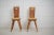 Antique Primitive Folk Art Chairs in Pine, Set of 2 For Sale - Image 5 of 11