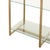 Mid 20th Century Asymmetrical Arched Étagère in Polished Brass For Sale In Austin - Image 6 of 6