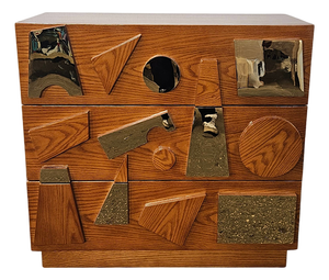 Wooden Chest of Drawers, 1980s