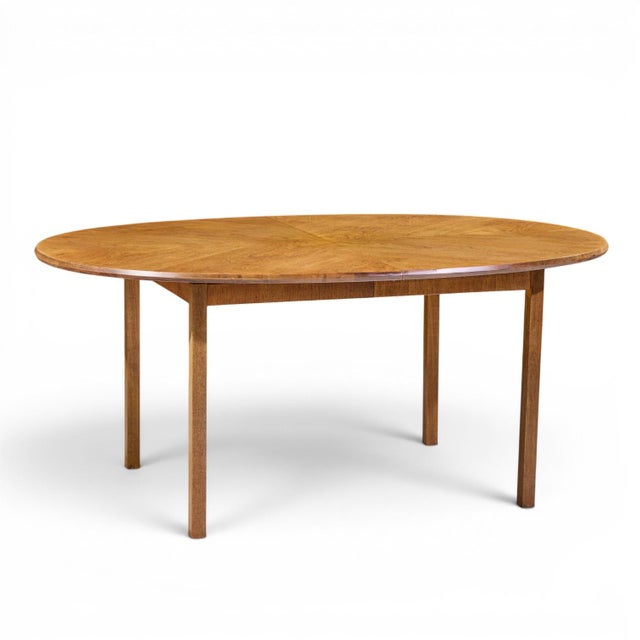 Jack Cartwright for Founders Style Mid Century Oak Expanding Dining Table With 2 Leaves For Sale In Chicago - Image 6 of 13