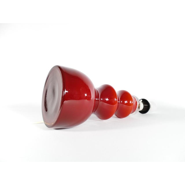 Scandinavian Modern Oxblood Red Table Lamp by Gert Nyström for Hyllinge, 1960s For Sale - Image 12 of 17