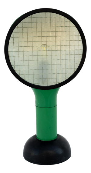 Drive Green Table Lamp attributed to Adalberto Dal Lago for Bieffeplast-Francesconi, 1970
