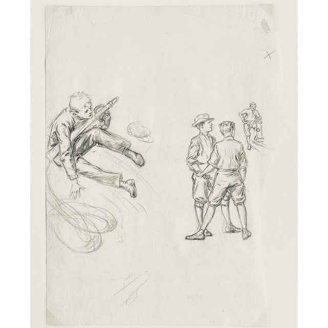 Traditional 1890s George Tobin Figure Study of Boys For Sale - Image 3 of 4