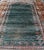 Shabby Chic Antique Angora Oushak Rug With Solid Background in Teal, Blue, Orange Colors 3'2 X 5'4. For Sale - Image 3 of 11