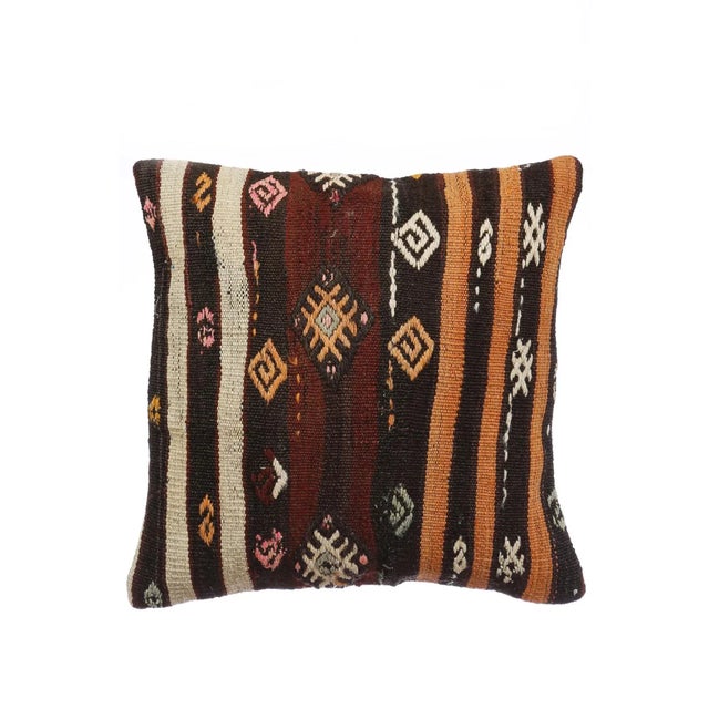 Emroidered Kilim Pillow Cover For Sale - Image 4 of 4
