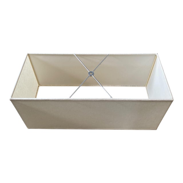 Pair of Tall Steel T Shaped Lamps With Rectangular Shade For Sale In New York - Image 6 of 7