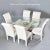 1980s Curved Tessellated Stone Pedestal Dining Table With Oval Glass Top For Sale - Image 5 of 9