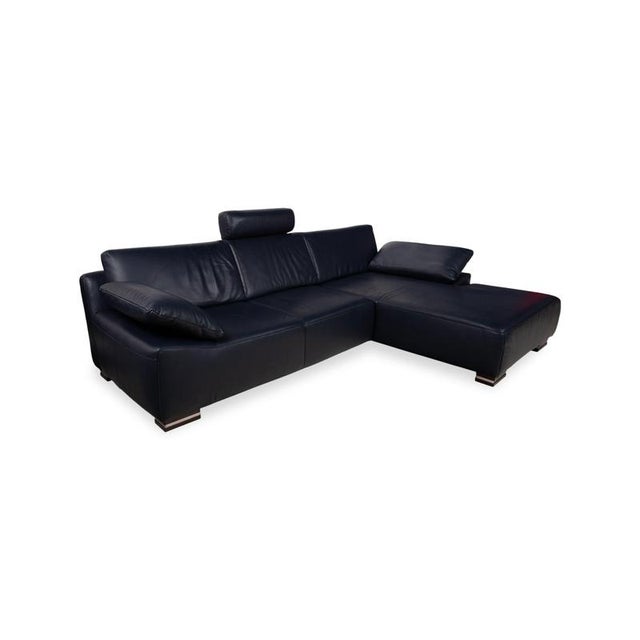 Blue Dark Blue Leather Corner Sofa from Willi Schillig For Sale - Image 8 of 18