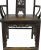 Wood Antique Chinese Armchair With Carved Back and Rim - a Pair For Sale - Image 7 of 10