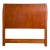 Late 20th Century Large Danish Modern Style Solid Hardwood Queen Headboard For Sale