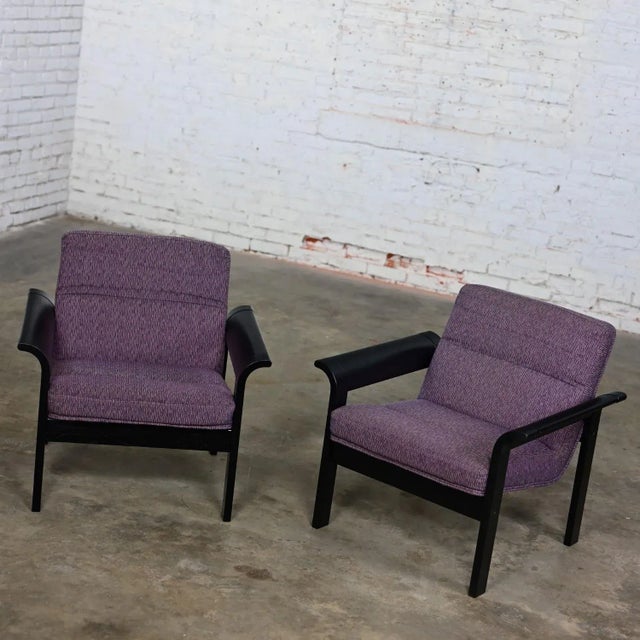 Pair Rudd Intl Danish Modern Oak Lounge Chairs by Thygesen & Sorensen for Magnus Olesen For Sale - Image 6 of 12