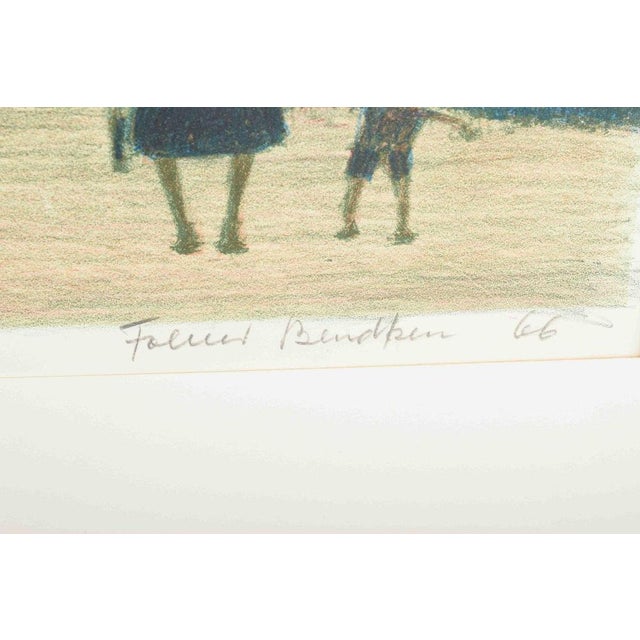 1960s Folmer Bendtsen, Working-Class District, 1966, Color Lithograph For Sale - Image 5 of 6