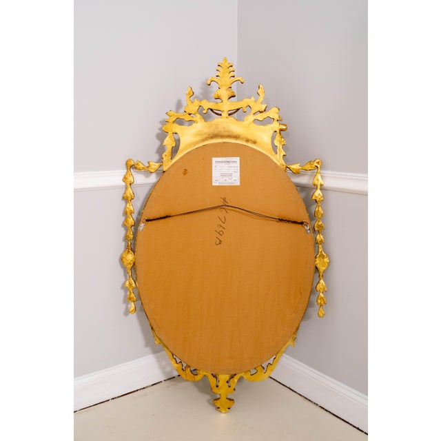 Friedman Brothers Gold Finish Model #6769 Adam Style Mirror For Sale - Image 9 of 11