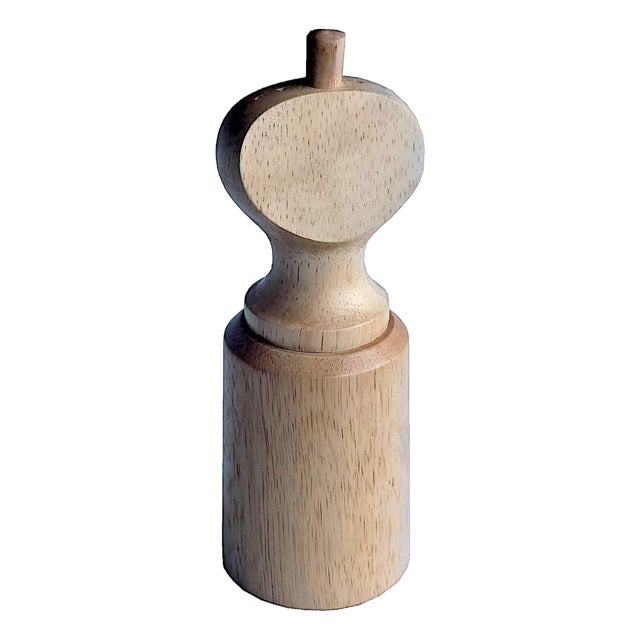 Vintage Dansk Beechwood Salt and Pepper Mill Designed by Jens Harald Quistgaard For Sale