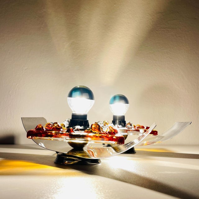 Mid-Century Murano Wall Lamps from Mazzega, Italy, 1970s, Set of 2 For Sale - Image 11 of 15