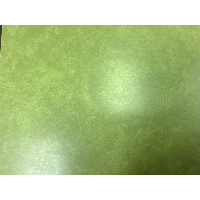 Late 20th Century Late 20th Century Ray Arthur Inc. Green Formica Parsons Table For Sale - Image 5 of 9