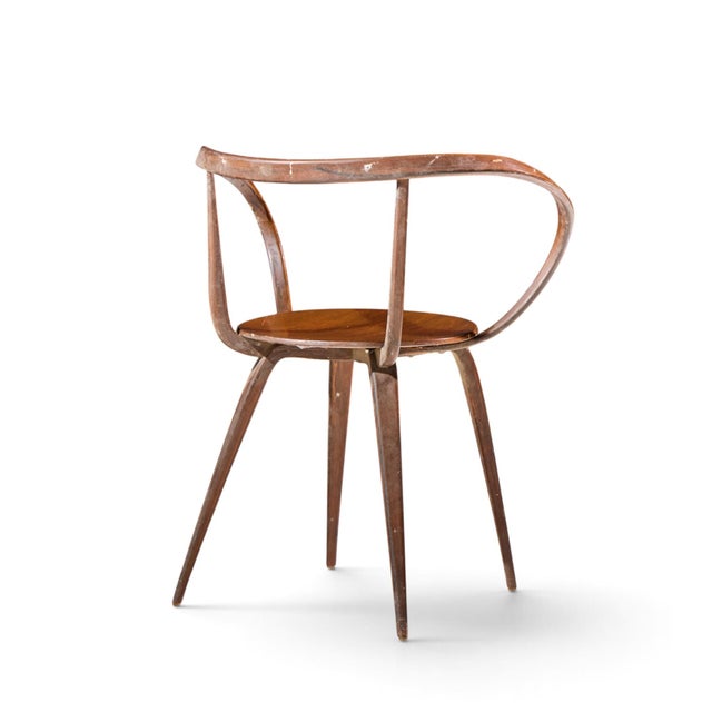 Wood George Nelson for Herman Miller Model 5890 Mid Century Pretzel Dining Chair For Sale - Image 7 of 9