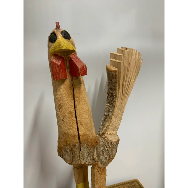Late 20th Century Natural Tree Limb Rooster #25 For Sale - Image 4 of 8
