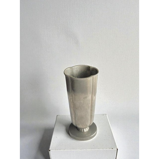Swedish Art Deco Pewter Vase from Gab, 1939 For Sale - Image 6 of 11