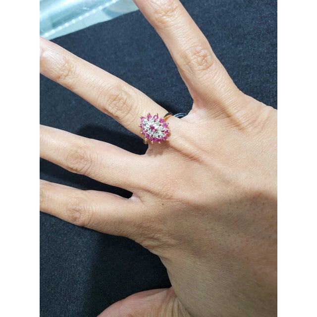 ♥ Product Summary ♥ Main Stone: Ruby & Diamonds Band Material: 14k Yellow Gold Stone Cut: Round