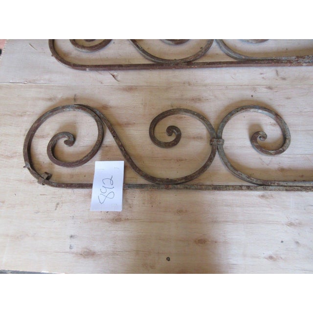 1900 - 1909 Antique Victorian Iron Brackets - A Pair For Sale - Image 5 of 6