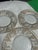 1970s Fostoria Glass Yellow Versailles Collection of Plates With Gold Accents- Set of 6 For Sale In Atlanta - Image 6 of 8