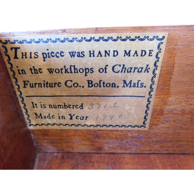 Charak Federal Hepplewhite Flame Mahogany Serpentine Front Chest 34"w For Sale - Image 14 of 18