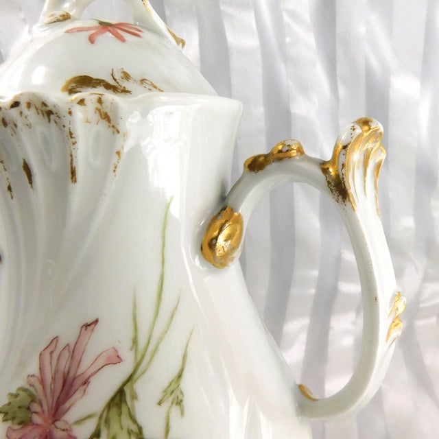 Late 18th Century Late 18th Century Dated Jean Pouyat Limoges Chocolate Pot Teapot For Sale - Image 5 of 15