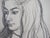 André Jacquemin, Young Girl with Downcast Eyes, 1974, Signed Drawing For Sale - Image 4 of 5