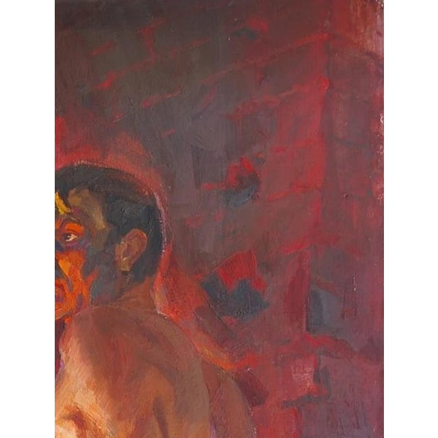 Realism Soviet Army Oil Painting, Ukrainian Artist Bozhko, 1970s 114-85 For Sale - Image 3 of 6