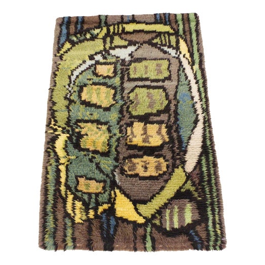 Safari Rya Rug by Ingegerd Hylten-Cavallius for Niab, Sweden, 1962 For Sale