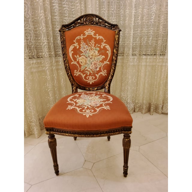 Set of 16 Dining chairs, Italian style. 2 chairs with armrest + 14 regular chairs. Regular chairs - Seat width: 21.5",...