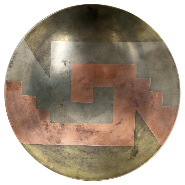 Modern Metals Bowl by E Cabello, Circa 1960s, Mexico For Sale - Image 12 of 12