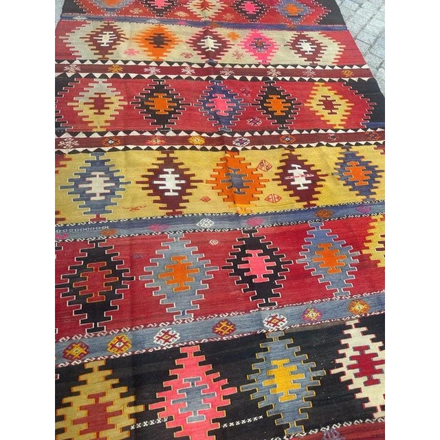 Mid-Century Turkish Anatolian Kilim, 1950s For Sale - Image 4 of 18