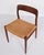 Wood Model 75 Dining Chairs in Teak and Paper Wicker by Niels O. Møller for J.L. Møllers, 1960s, Set of 5 For Sale - Image 7 of 12